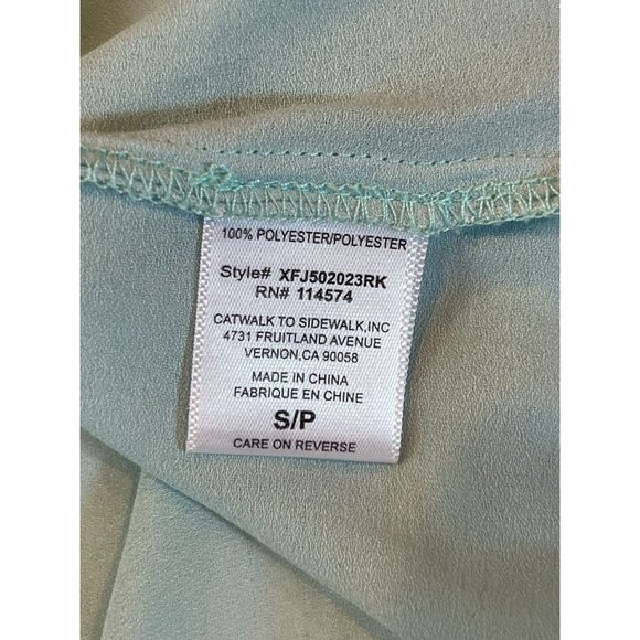 Ro&De Women's Button Up Front Cami Blouse Top XFJ502023RK Sky Blue Size Small - Picture 8 of 9